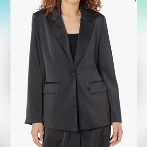The Drop Women’s Zeke Silky Stretch Blazer Black